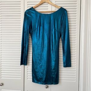Metallic Blue Superdown Dress